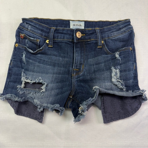 Hudson Jeans Other - Hudson Jeans Distressed Denim Shorts Medium-Dark Blue